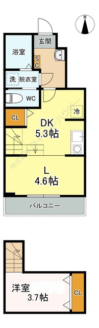 ルミエール・エタンセルｓｉｘの間取り|オートロック・防犯カメラ