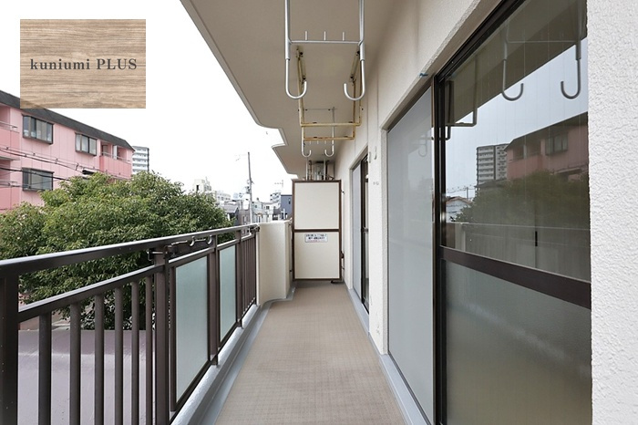 ライフコートフドウ育和公園ハイツのバルコニー
