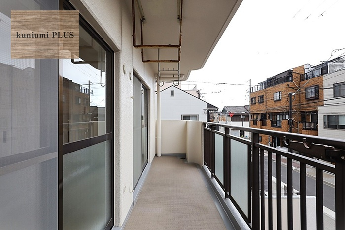 ライフコートフドウ育和公園ハイツのバルコニー