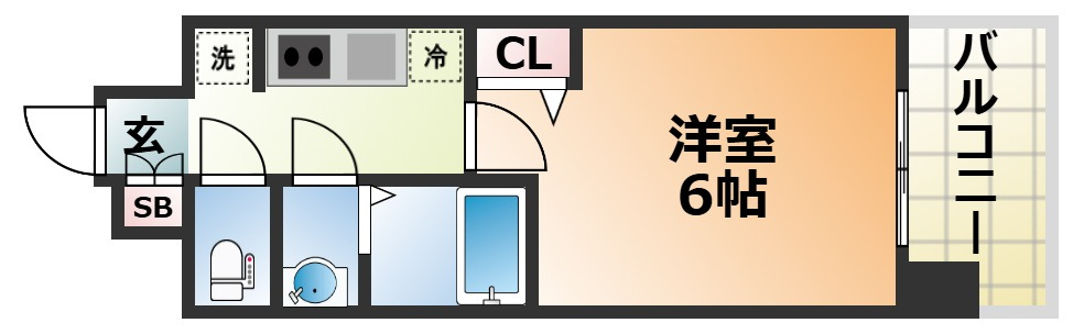 プレサンス神戸長田マリエントの間取り
