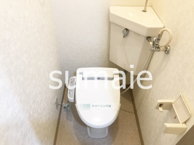 ライネスハイムのトイレ|温水洗浄便座付きトイレ。