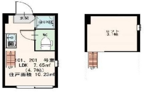 パークレジナス中野の間取り