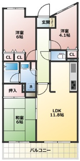 【間取り】 | エクセル国立グレイスコート