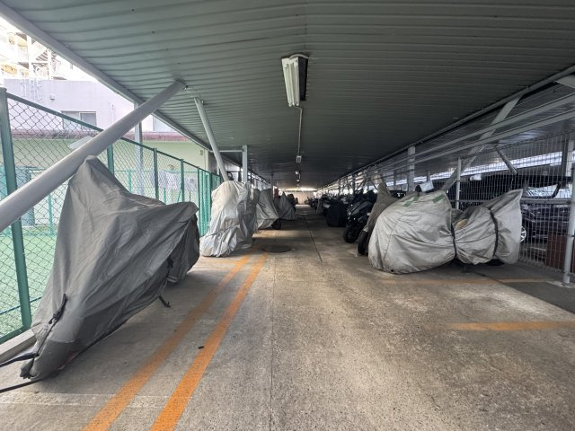 木場サニータウンの駐輪場|敷地内バイク置場です♪月額1,000円～2,000円