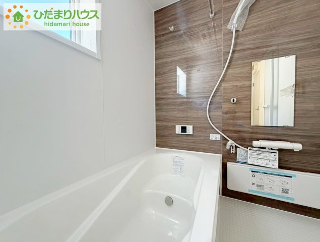 いわき市仁井田寺前1期　新築戸建　1号棟の浴室|大人が足を伸ばしても十分な広さ！一人でゆっくりくつろぐ時間も大切です！