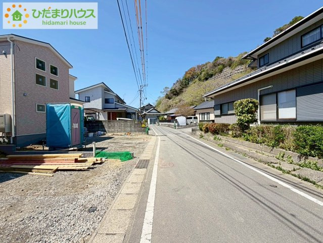いわき市仁井田寺前1期　新築戸建　1号棟の前面道路含む現地写真|閑静な住宅地で叶える静かな暮らし(^^)/