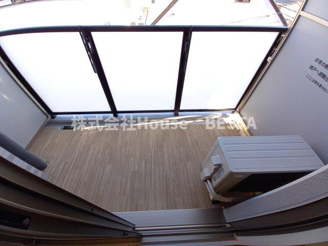 プレサンス神戸長田ラディアラのバルコニー