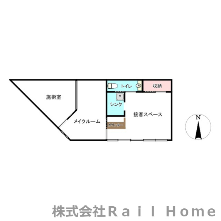 姫路市大津区吉美　売店舗の間取り