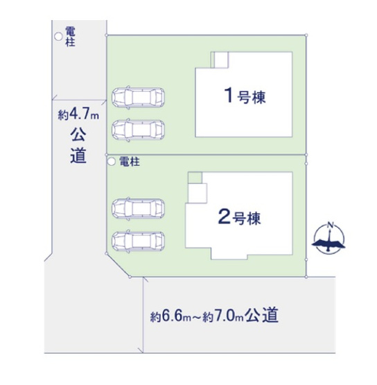 【区画図】 | 大野城市南ケ丘2丁目3期　2号棟（全2棟）【仲介手数料無料・0円】 | 区画図です。2号棟