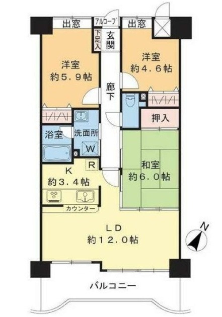アステージ海田の間取り
