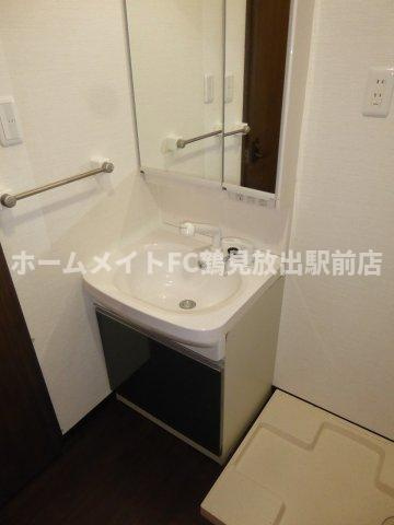 大阪市鶴見区横堤４丁目の賃貸マンションの独立洗面台