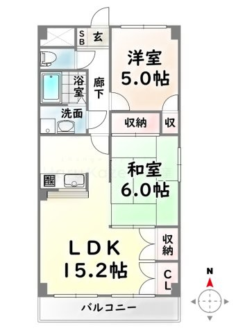 【間取り】 | ホーエイ中根【名古屋市賃貸・都市ガス】