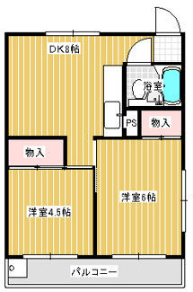 【間取り】 | フラット白山第二