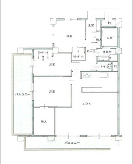 【間取り】 | ライオンズマンション西霞町第2