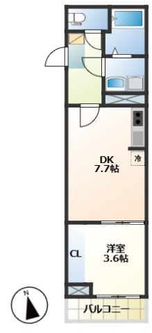 Grandir（グランディール）＿初期費用0円プランの間取り