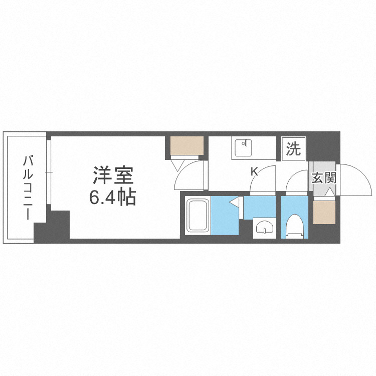プレサンスブルーム東三国の間取り