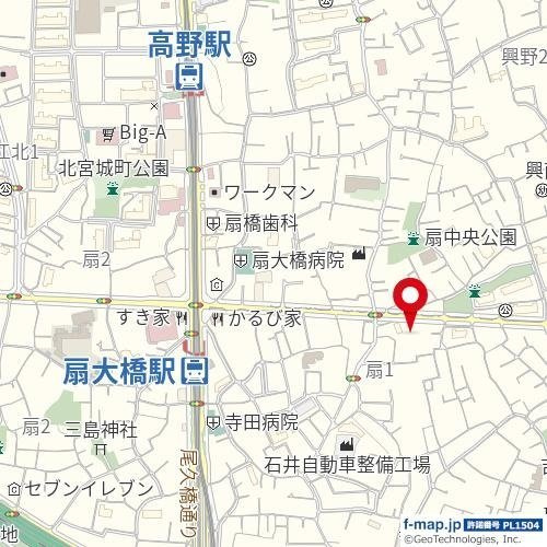 ＨＩＤＡＭＡＲＩ　ＯＨＧＩの地図