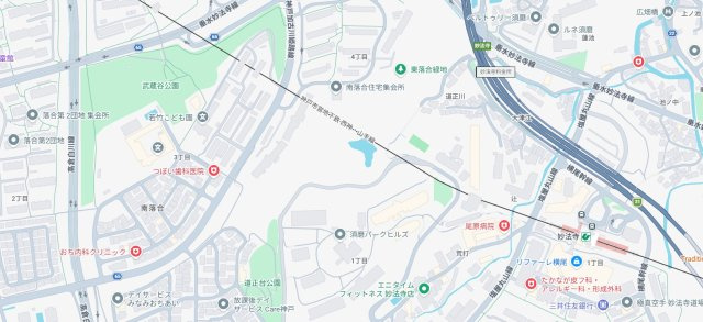 須磨妙法寺アーバンコンフォートの地図