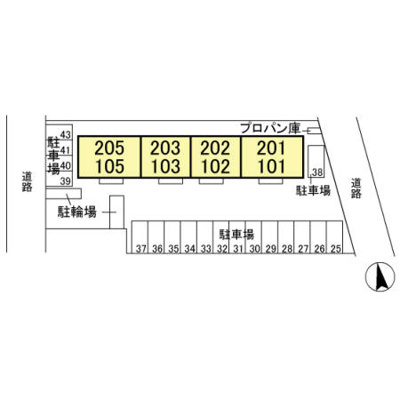 【区画図】 | メイプルリーフ Ｄ