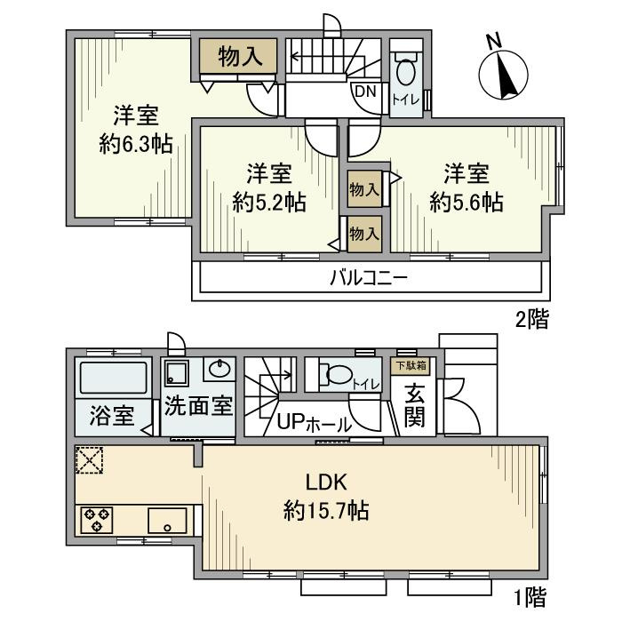 下高井戸戸建の間取り