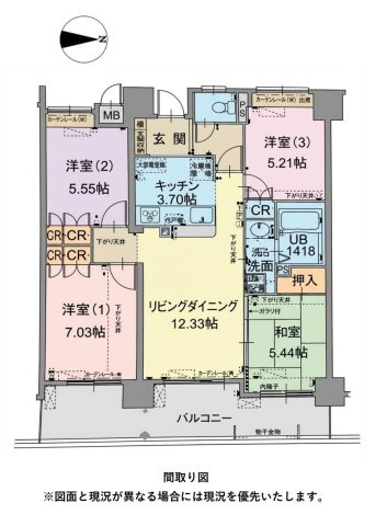 エンブル・リバーガーデン静岡　静岡市駿河区丸子新田の間取り|４LDK、77.26平米のファミリー向けの間取りです！