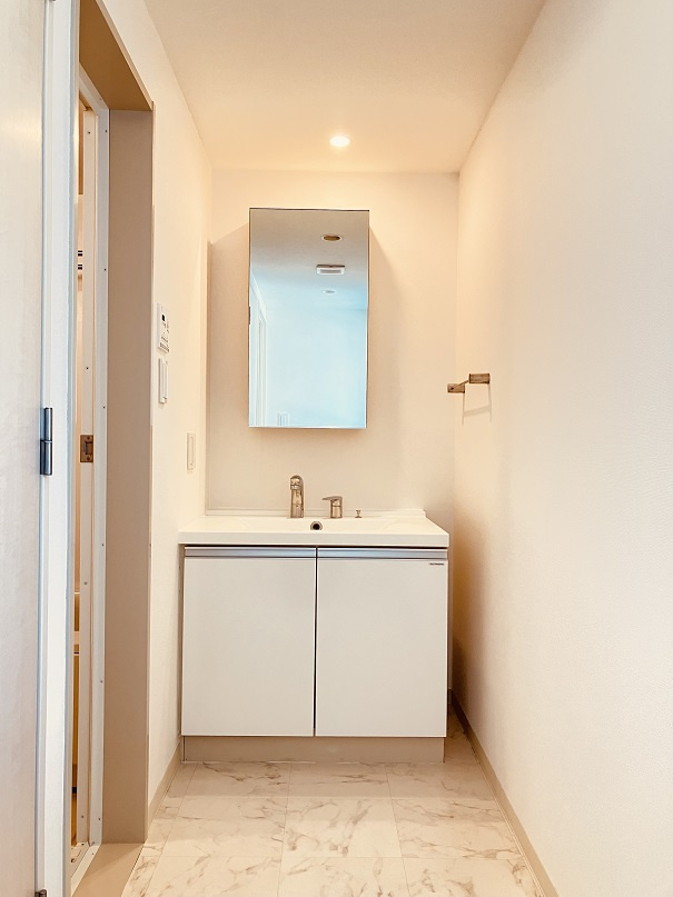 プライムアーバン西荻窪Ⅱの独立洗面台|※2026年原状回復工事後 撮影