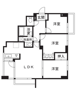 【間取り】 | 琳和クレストコート