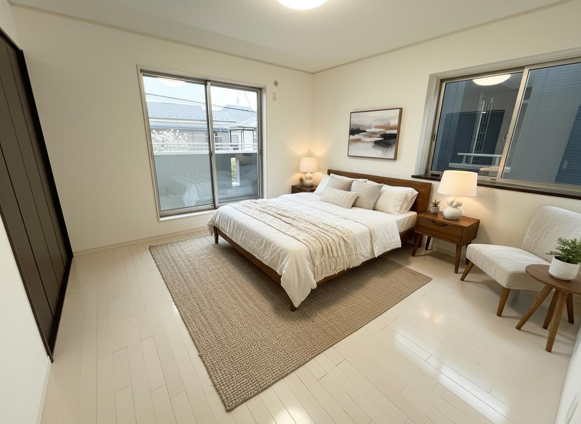 所沢市東狭山ヶ丘2丁目中古戸建の寝室|8帖のお部屋は主寝室としても大活躍♪
