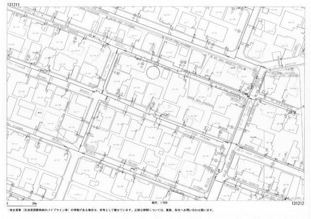 見附市本所１丁目　土地の地図