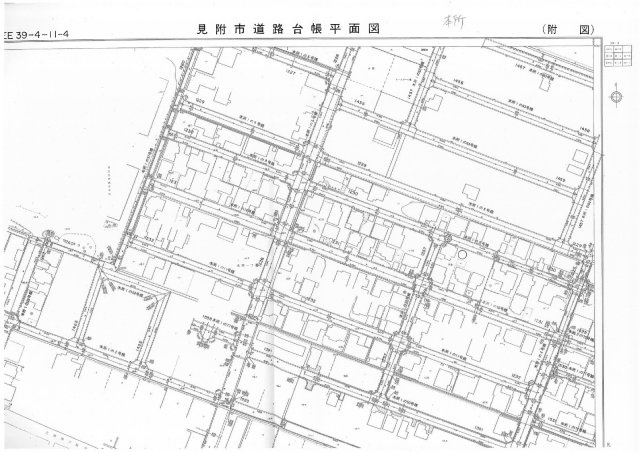 見附市本所１丁目　土地の地図
