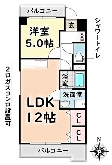 【間取り】 | キャッスルミニ松園【名古屋市賃貸・RC造】