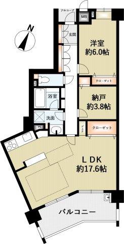 ファミール苦楽園の間取り