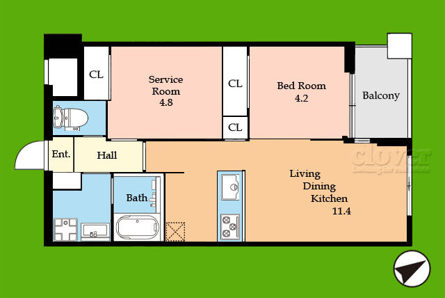 【間取り】 | パレ・ソレイユ世田谷二丁目 | 即日のご見学も可能です！お気軽にお問い合わせください！