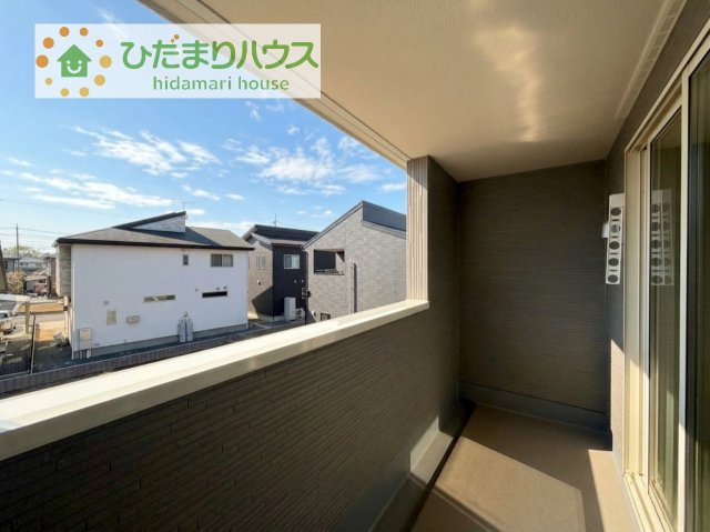 【バルコニー】 | かすみがうら市下稲吉2期　新築戸建　4号棟 | 人気が高いインナーバルコニーを採用♪天候を気にせず洗濯物を干せ、紫外線も気にせずに済みます(*^^)v