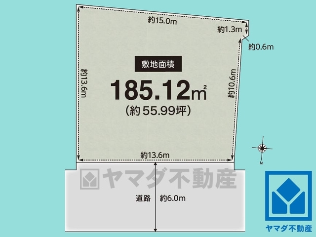 西宮市名塩茶園町の土地図