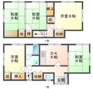 朝霧南町戸建の間取り
