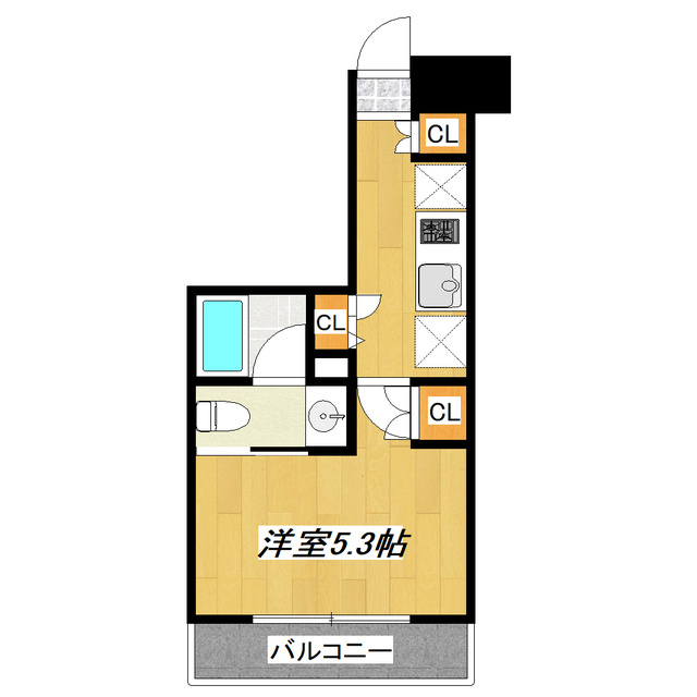 ＨＹ‘ｓ新小岩の間取り|人気のバストイレ別タイプです♪
