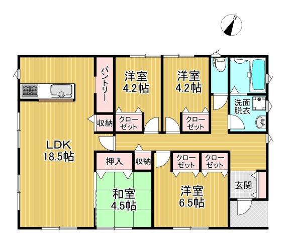 【間取り】 | アーネストワン　大牟田市唐船第2