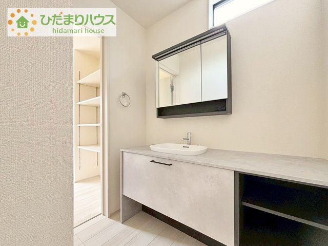 【独立洗面台】 | かすみがうら市下稲吉2期　新築戸建　7号棟 | シンプルで使い勝手の良い独立洗面台！