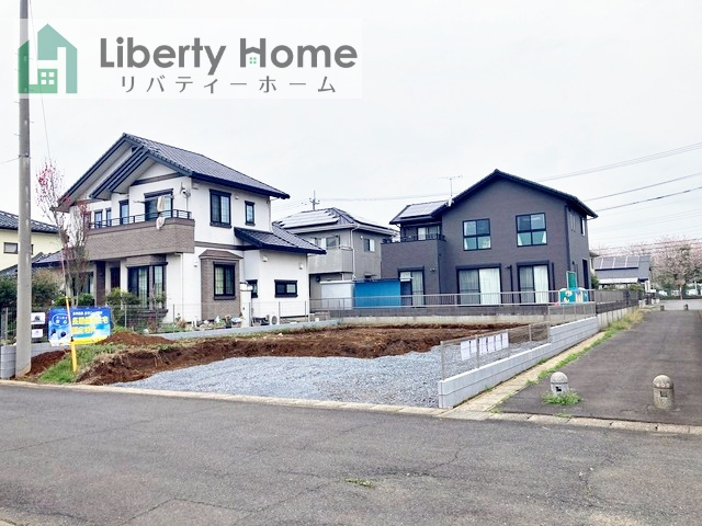 鹿嶋市厨第1　新築戸建の前面道路含む現地写真