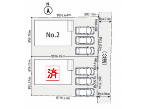 【区画図】 | 【仲介手数料０円】藤沢市大庭3期　新築一戸建て　全2棟 | 【仲介手数料０円】藤沢市大庭3期　新築一戸建て　全2棟