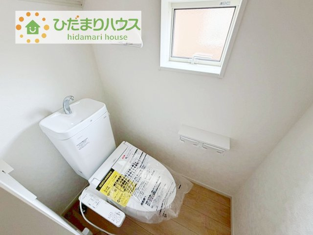 【トイレ】 | 取手市宮和田第9　新築戸建　1号棟 | トイレは1F、2F共に完備！取り合いになることがありませんね(^^)/