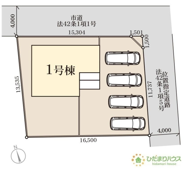 【区画図】 | 第3土浦市並木　新築戸建 | 角地につき日当たり・風通し良好です☆