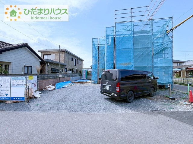 【駐車場】 | 第3土浦市並木　新築戸建 | お近くの同仕様物件もご案内できます(*^^)v
お気軽にお問い合わせください☆（4/6撮影）