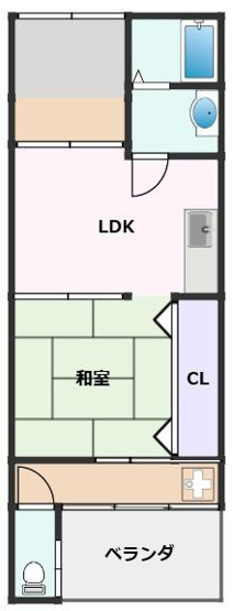 【間取り】 | 寿町貸家