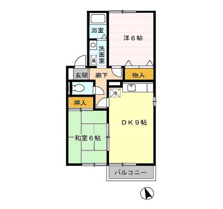 ラヴェルム　A棟の間取り
