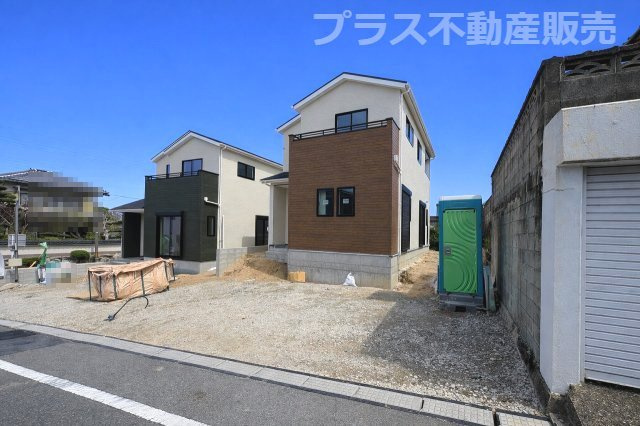 【外観】 | 大野城市南ケ丘5丁目6期　2号棟（全2棟）【仲介手数料無料・0円】 | 現地写真。プラス不動産販売なら、現場の全ての棟をまとめてご見学頂けます。