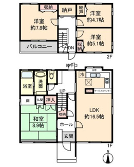 【間取り】 | 近江八幡市安土町常楽寺　中古戸建