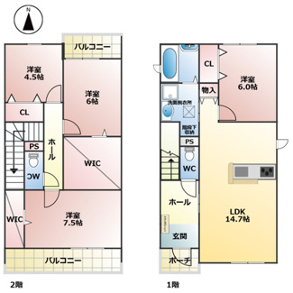 【間取り】 | 坂牧坂塩２４ＫＯＤＡＴＥＸⅥ