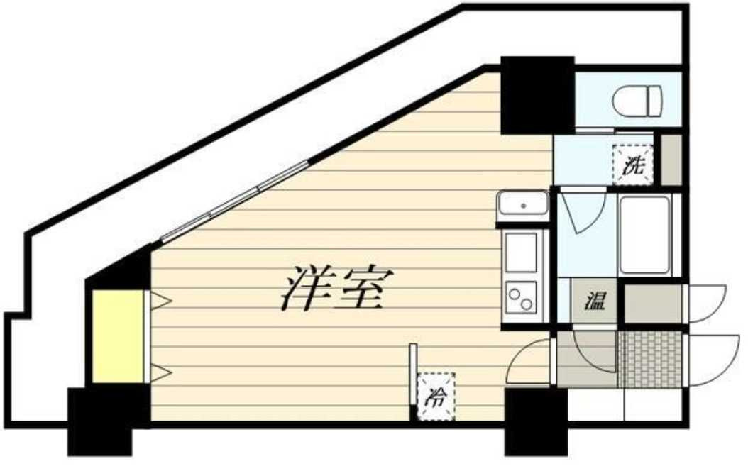HF駒沢公園レジデンスTOWER　礼金0　高層階　駅近の間取り